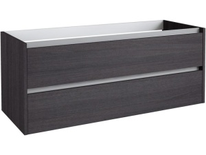 Eris 120 servantskap sort eik 2 skuffer