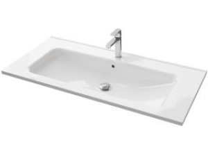 Servant INA 100 thin 100x46x2cm støpemarmor hvit