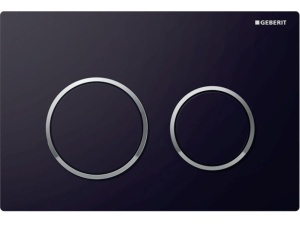 Geberit Omega20 svart  glansforkrommet designring
