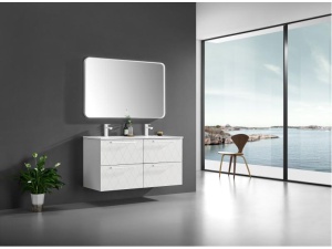 Como 120 Dobbel Deco - Hvit Matt møbelpakke