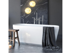 Badekar fjord 1600 hvit matt