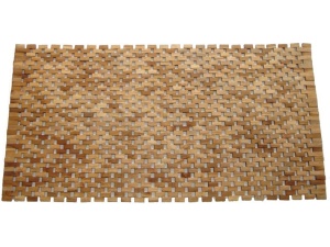 Woodblock badematte teak natur