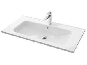 Servant INA 90 thin 90x46x2cm støpemarmor hvit